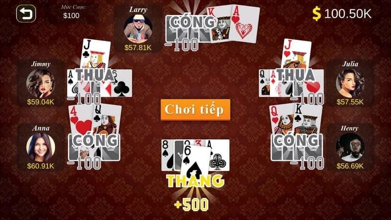 Trong mỗi lượt chơi Cát tê bet thủ KV999 sẽ phải đánh ra một lá bài