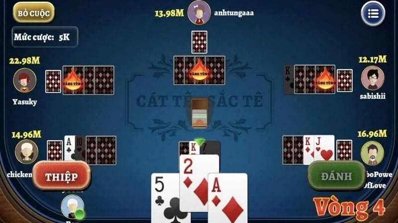 Cát tê là một trong những trò chơi đổi thưởng được yêu thích tại KV999